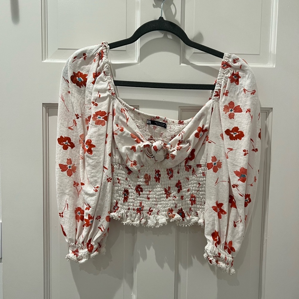 Zara floral long sleeve